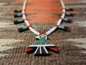 Antique Kewa/SantoDomingo T-bird/Batterybird Necklace c.1940