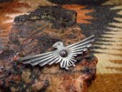Atq Repoused & Stamped Silver Thunderbird Shaped Pin c.1930～