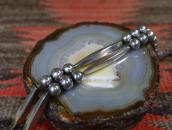 【Cippy CrazyHorse】"Navajo Pearl" Silver Bead Necklace c.1970