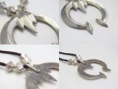 Vintage Casted Naja Necklace w/【JHQ】 Silver Beads  c.1970～