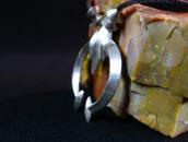 Vintage Casted Naja Necklace w/【JHQ】 Silver Beads  c.1970～