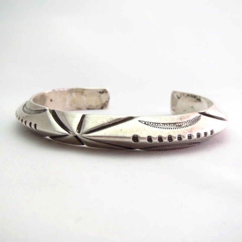 【Mark Chee】Navajo Heavy TriangleWire Cuff Bracelet c.1950～ 1