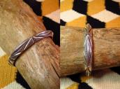 【Mark Chee】Navajo Heavy TriangleWire Cuff Bracelet c.1950～ 2