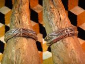 【Mark Chee】Navajo Heavy TriangleWire Cuff Bracelet c.1950～ 2