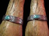 Al Somers Stamped Ingot Silver Cuff Bracelet w/#8 TQ