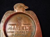 Antique 【Maisel's】 Thunderbird Shape Copper Ashtray  c.1940