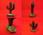 Carved Ironwood Cactus objet X Small 7