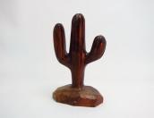 Carved Ironwood Cactus objet X Small 7