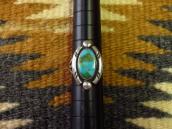 Vintage Navajo Split Shank Ring w/Oval Blue Gem TQ  c.1960