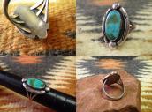 Vintage Navajo Split Shank Ring w/Oval Blue Gem TQ  c.1960