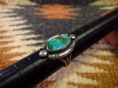 Vintage Navajo Split Shank Ring w/Oval Blue Gem TQ  c.1960
