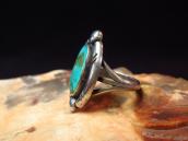 Vintage Navajo Split Shank Ring w/Oval Blue Gem TQ  c.1960