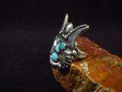 【Frank Patania】Vintage 『Hopi Mask』 Men's Ring w/TQ  c.1950