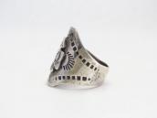 Antique Thunderbird Applique Men's Wide Band Ring  c.1935～