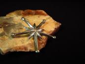 Vintage Five-pointed Star Cast Silver Pin Brooch  c.1950～