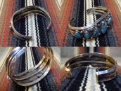 Vintage Asymmetry GemGrade GodberTQ Row Cuff Bracelet c.1950