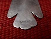 【UITA10】 Antique Thunderbird Shape Fob Necklace w/TQ  c.1930