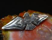 【Ganscraft】 Antique Thunderbird Shape Slug Silver Pin c.1930