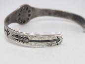 Antique Small Concho Cuff Bracelet w/Green Turquiose c.1935～