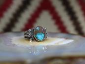 Antique Navajo Split Shank Ring w/Royston Turquoise  c.1920～
