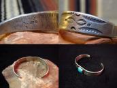 Al Somers Stamped Ingot Silver Cuff Bracelet w/Fox TQ