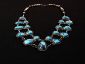 Vintage Bisbee Turquoise & Navajo Pearl Necklace  c.1970