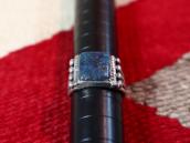 Vtg Navajo Men's Ring w/Replaced TopGrade Kingman TQ c.1930～