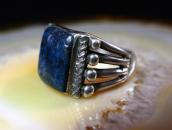 Vtg Navajo Men's Ring w/Replaced TopGrade Kingman TQ c.1930～
