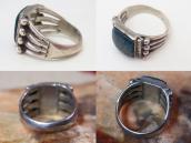 Vtg Navajo Men's Ring w/Replaced TopGrade Kingman TQ c.1930～