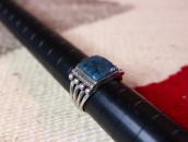 Vtg Navajo Men's Ring w/Replaced TopGrade Kingman TQ c.1930～