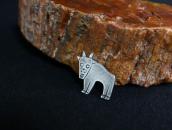 Atq Stamped "Glacier Park Goat" Small Pin in Silver c.1935～①