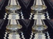 BELL TRADING Antique Various Stamped Silver Ring  c.1950～