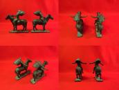 Antique 【Appeal to the Great Spirit】 Bronze Bookends  c.1920