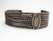 Antique Concho Pached Eight Twistedwire Cuff Bracelet c.1930
