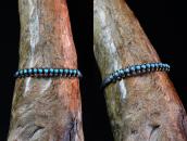 Vintage Zuni Turquoise Row Narrow Cuff Bracelet  c.1940～