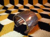 Vintage Hollow Silver Wide Cuff Bracelet  c.1950～
