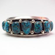【Julian Lovato】 Kewa BisbeeTurquoise Row Heavy Cuff Bracelet
