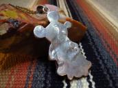 Zuni Vintage Channel Inlay Mickey Fob Necklace  c.1970