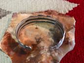 【GARDEN OF THE GODS】Historic Stamped Coin Silver Cuff c.1935