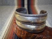 Jonathan Day 【Double D】 Coin Silver Wide Cuff Bracelet S-M