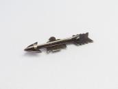Antique Arrow & Thunderbird Silver Small Pin w/TQ  c.1935～