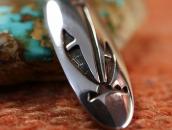 【Hopi Crafts】Vintage Plant Overlay Oval Top Necklace c.1960～