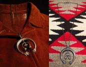 Antique Navajo Silver Necklace w/Cast Naja  c.1930～