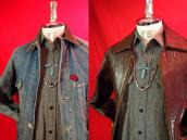 Vintage Cross Fob w/Blue Diamond TQ Necklace