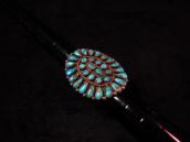 Antique Zuni Cluster Ring w/Turquoise  c.1930～