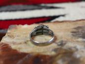 Antique Navajo Split Shank Silver Ring w/Turquoise  c.1935～