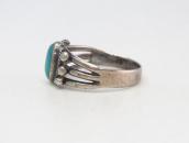 Antique Navajo Split Shank Silver Ring w/Turquoise  c.1935～