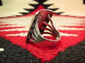 Antique Square Concho Ring w/Turquoise  c.1920～