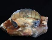 Atq Arrowheads Applique & Thunderbird Stamped Cuff  c.1935～