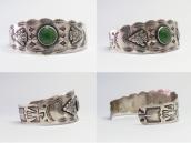 Atq Arrowheads Applique & Thunderbird Stamped Cuff  c.1935～